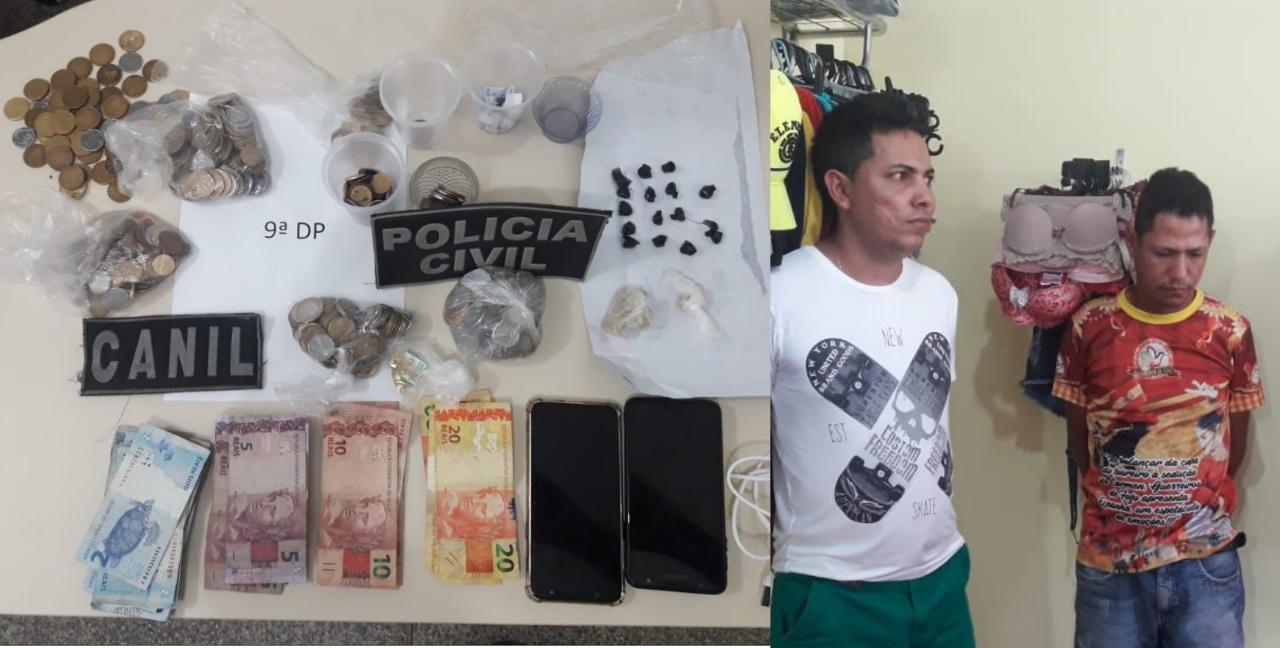 POLÍCIA CIVIL PRENDE TRÊS PESSOAS QUE COMERCIALIZAVAM DROGAS NO ZERÃO